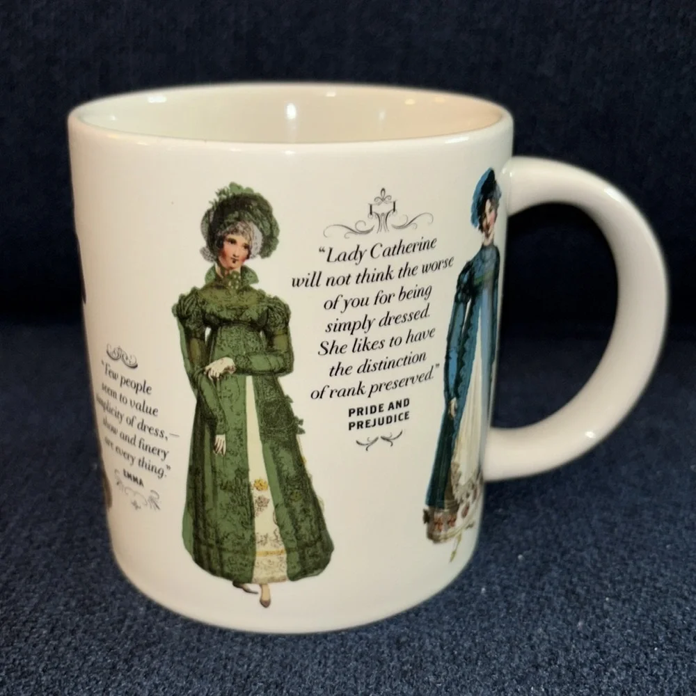 The Unemployed Philosophers Guild Jane Austen Regency Finery Heat-Changing Mug - Picture 3 of 8